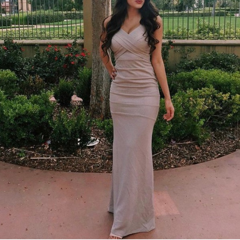 Special occasion dress : Beige long dress